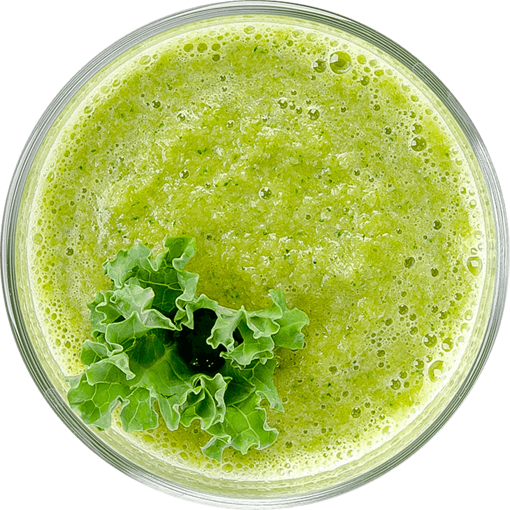 Smoothie detoxifiant cu brocoli și varza kale 