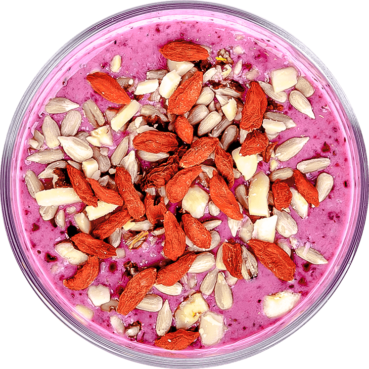 Коктейль регенерирующий с ягодами годжи, бразильскими орехами и голубикой