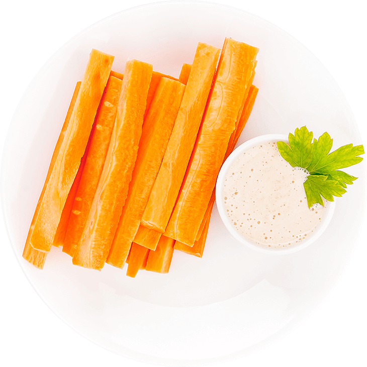Морковь с арахисовым соусом