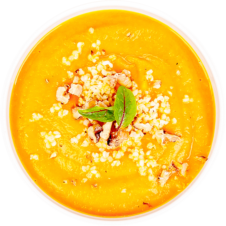 Крем-суп морковный с пшеном