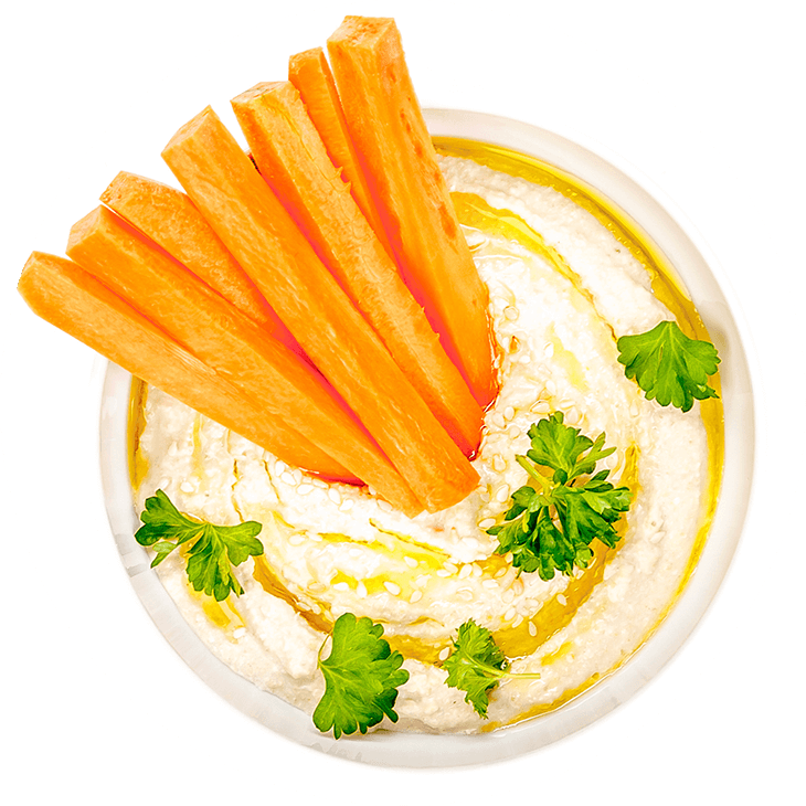 Hummus with carrot